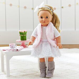 Pottery Barn Kids Holiday Sparkle Doll Outfit-Rare VHTF